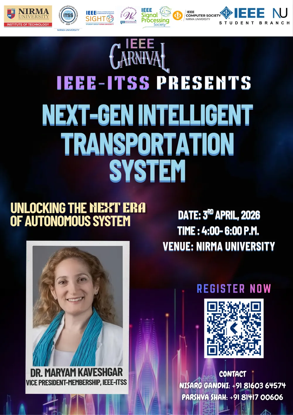 Next-Gen Intelligent Transportation Systems event poster